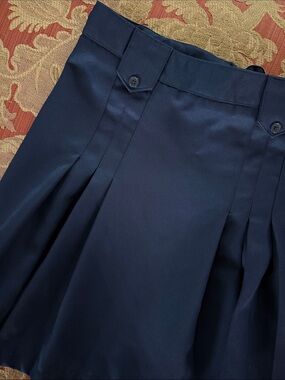 School Uniform French Toast Navy Pleated School Skirt size 12